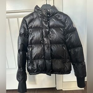 Moncler black puffer down coat